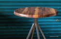 木纹圆桌