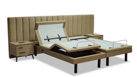 luxury smart massage bed wholesale electric adjustable bed base with Mattress OKin motor