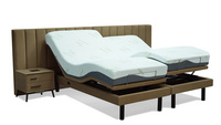 luxury smart massage bed wholesale electric adjustable bed base with Mattress OKin motor