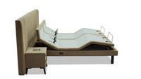 luxury smart massage bed wholesale electric adjustable bed base with Mattress OKin motor