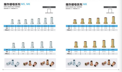 爆炸螺母