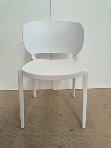 Wholesale Contemporary PP Plastic Dining Chair with Fabric Cushion for Living Room