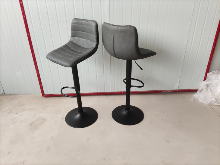 Hot Selling Modern Bar Chair Bar Stool Metal Leather Style For Bar Table Swivel Chairs High Chairs