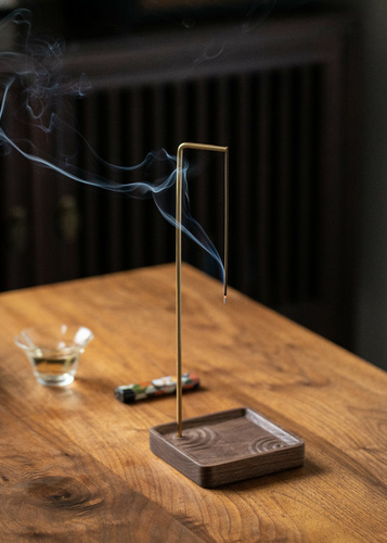 黑胡桃线香底座