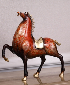 木质雕塑——马
