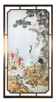 松梅双鹤图-1