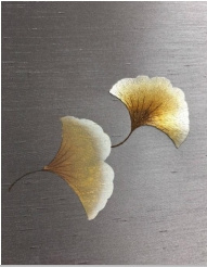 银杏叶刺绣