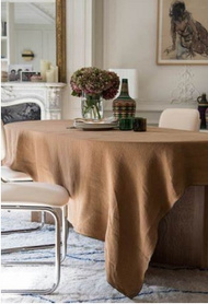 褐色桌布