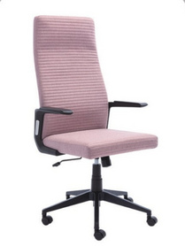 粉色高背办公椅