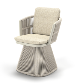Wings Swivel Chair-white