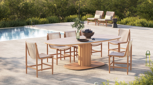 Lotus Long Table-middle column-scene