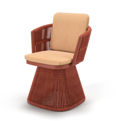 Wings Swivel Chair-red