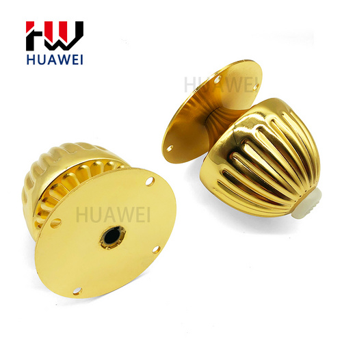 现代简约圆形沙发脚 家具防滑支撑脚 金色茶几桌腿脚 五金家具配