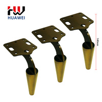 茶幾腿高端金色拉絲電視柜腳輕奢餐邊柜強(qiáng)承重家具腿沙發(fā)腳斗柜腳