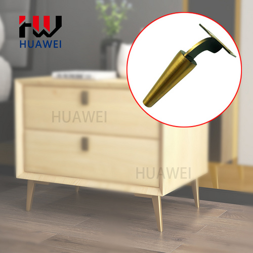 茶幾腿高端金色拉絲電視柜腳輕奢餐邊柜強(qiáng)承重家具腿沙發(fā)腳斗柜腳