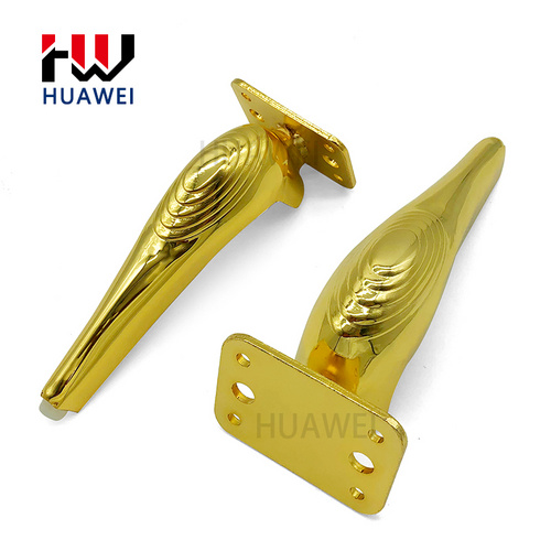 轻奢家具脚镰刀脚B049蜘蛛网新款沙发脚电视柜脚金色家具脚配件