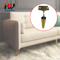 茶幾腿高端金色拉絲電視柜腳輕奢餐邊柜強(qiáng)承重家具腿沙發(fā)腳斗柜腳