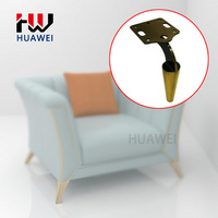 茶幾腿高端金色拉絲電視柜腳輕奢餐邊柜強(qiáng)承重家具腿沙發(fā)腳斗柜腳