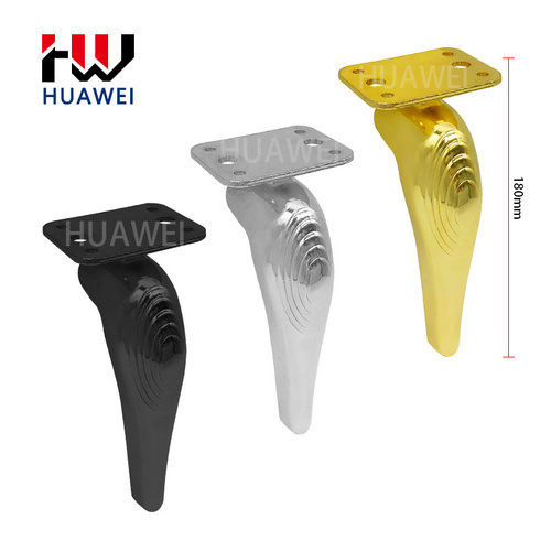 轻奢家具脚镰刀脚B049蜘蛛网新款沙发脚电视柜脚金色家具脚配件