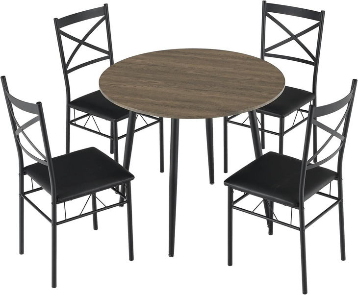 简易现代化餐桌椅 餐厅家具 套装 一桌四椅