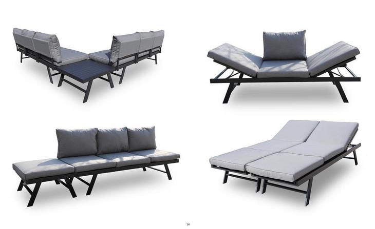 Atlas自由組合三人沙發配兩用咖啡台/腳托