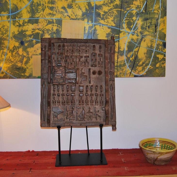 【孤品】摩洛哥进口手工整木雕刻门板
