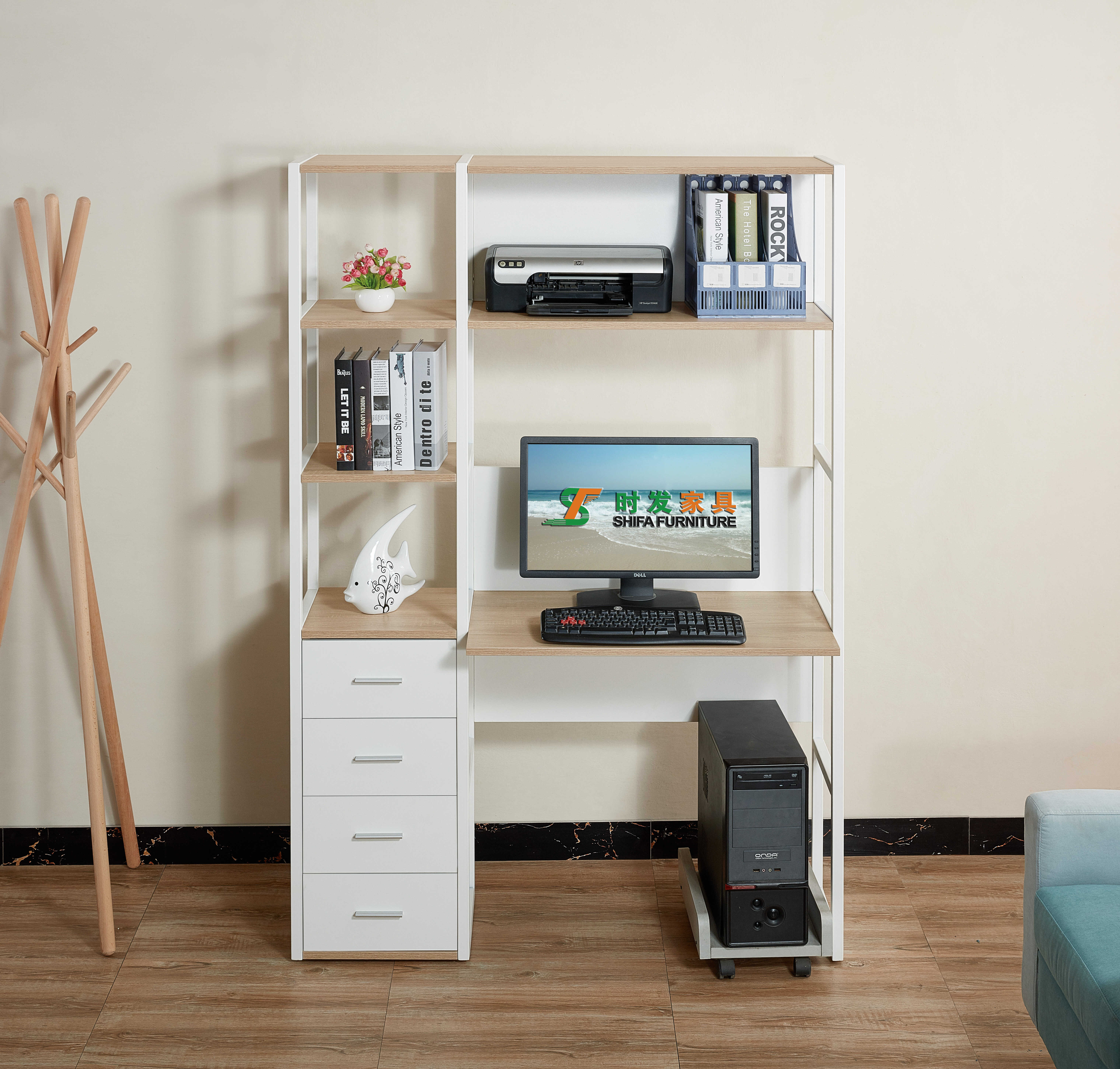 9801# bookshelf  1250*350*1800