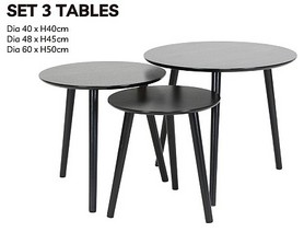 set 3 table