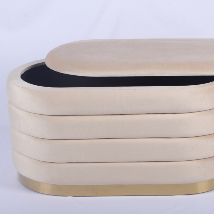 Cake oval Storage Bench