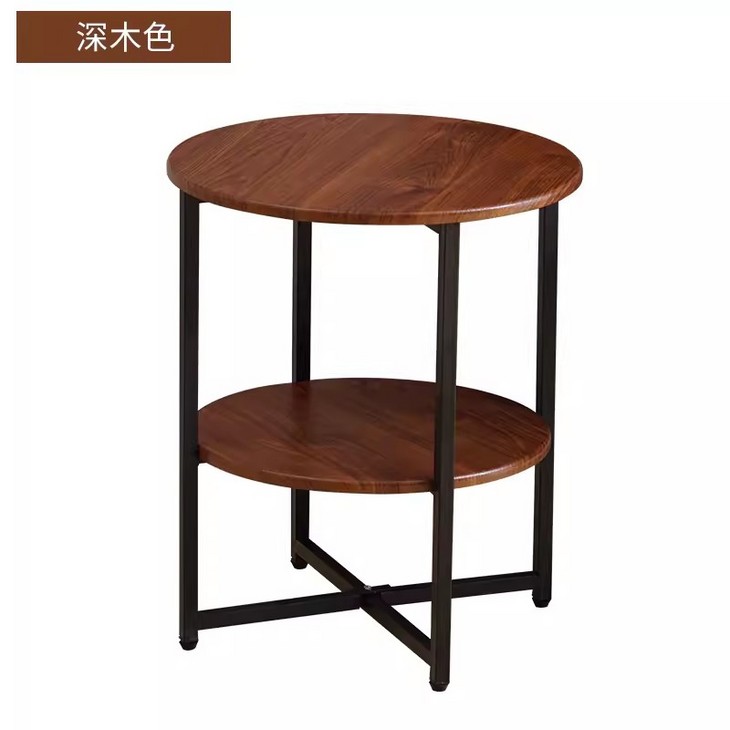 咖啡桌简易边桌双层置物架沙发边桌迷你茶几茶桌Simple coffee table