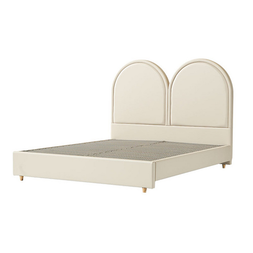 番茄设计出品 菲林床 双人床复古公主床法式奶油风女孩儿童实木床