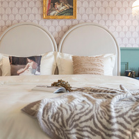 番茄设计出品 菲林床 双人床复古公主床法式奶油风女孩儿童实木床