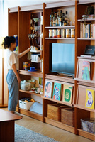 cherry wood studyroom