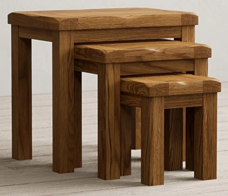 rustic oak tables