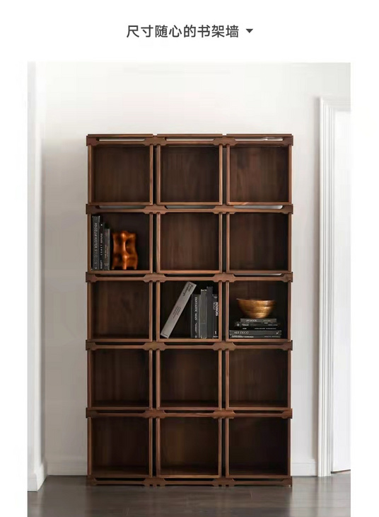 walnut bookcase