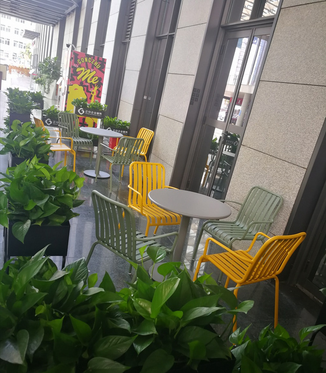 特价全铝网红餐桌椅5017