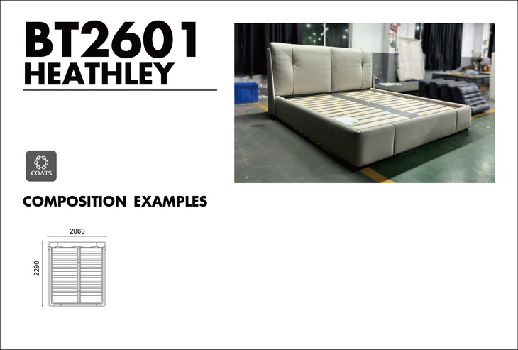 LEATHER BED BT2601