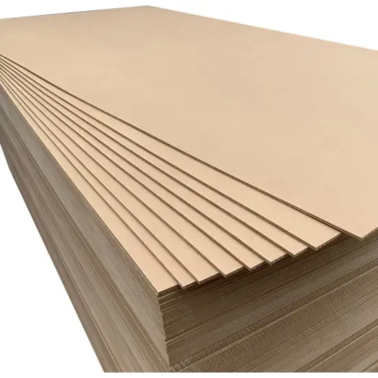 factory hot sale Plain MDF/ MDF veneer/ Double Sided Melamine MDF for furniture