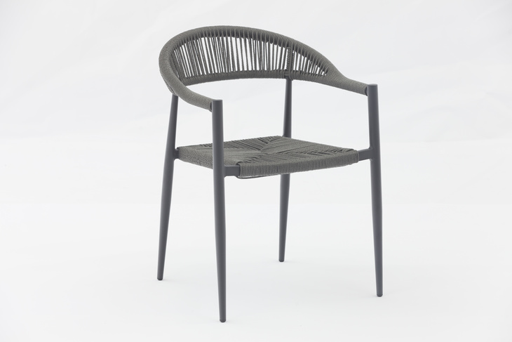 Almelo alum rattan arm chair