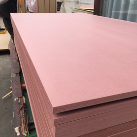 Factory Wholesale 12mm 16mm 18mm High Fire Resistant Red Core Mdf Board Hmr Hdf Fr Mdf Ordinary Flame Retardant Board