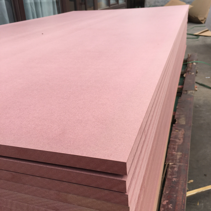 Factory Wholesale 12mm 16mm 18mm High Fire Resistant Red Core Mdf Board Hmr Hdf Fr Mdf Ordinary Flame Retardant Board