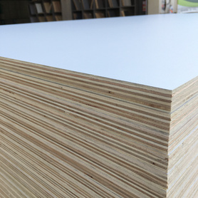 white melamine laminated plywood