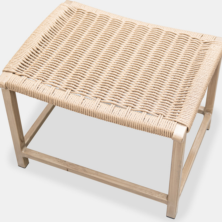 Garden alum rattan stool