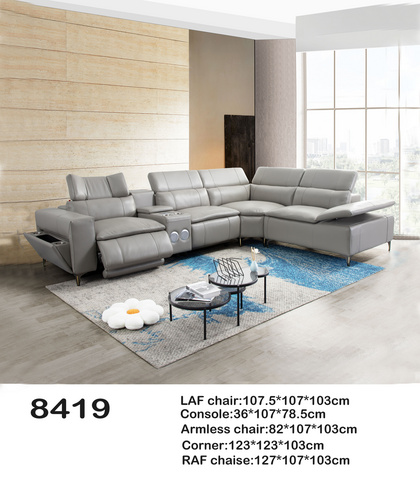 5pc big modular sofa set 8419