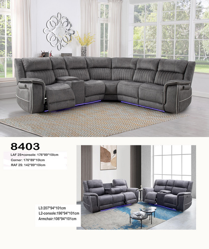 Recliner sofa set 8403