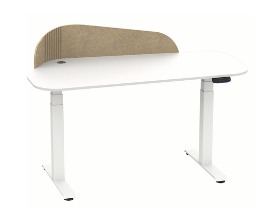 V-mounts Dual Brushless Motor Heavy-duty Height Adjustable standing Desk JSD2BLM-01-WP