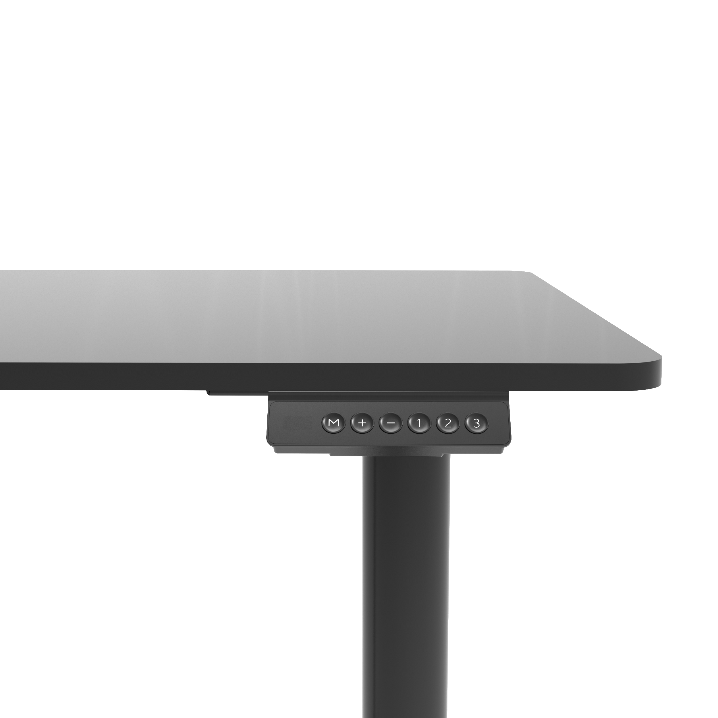 V-mounts Dual Motor Round Columns Height Adjustable Desk JSD2-03-1P