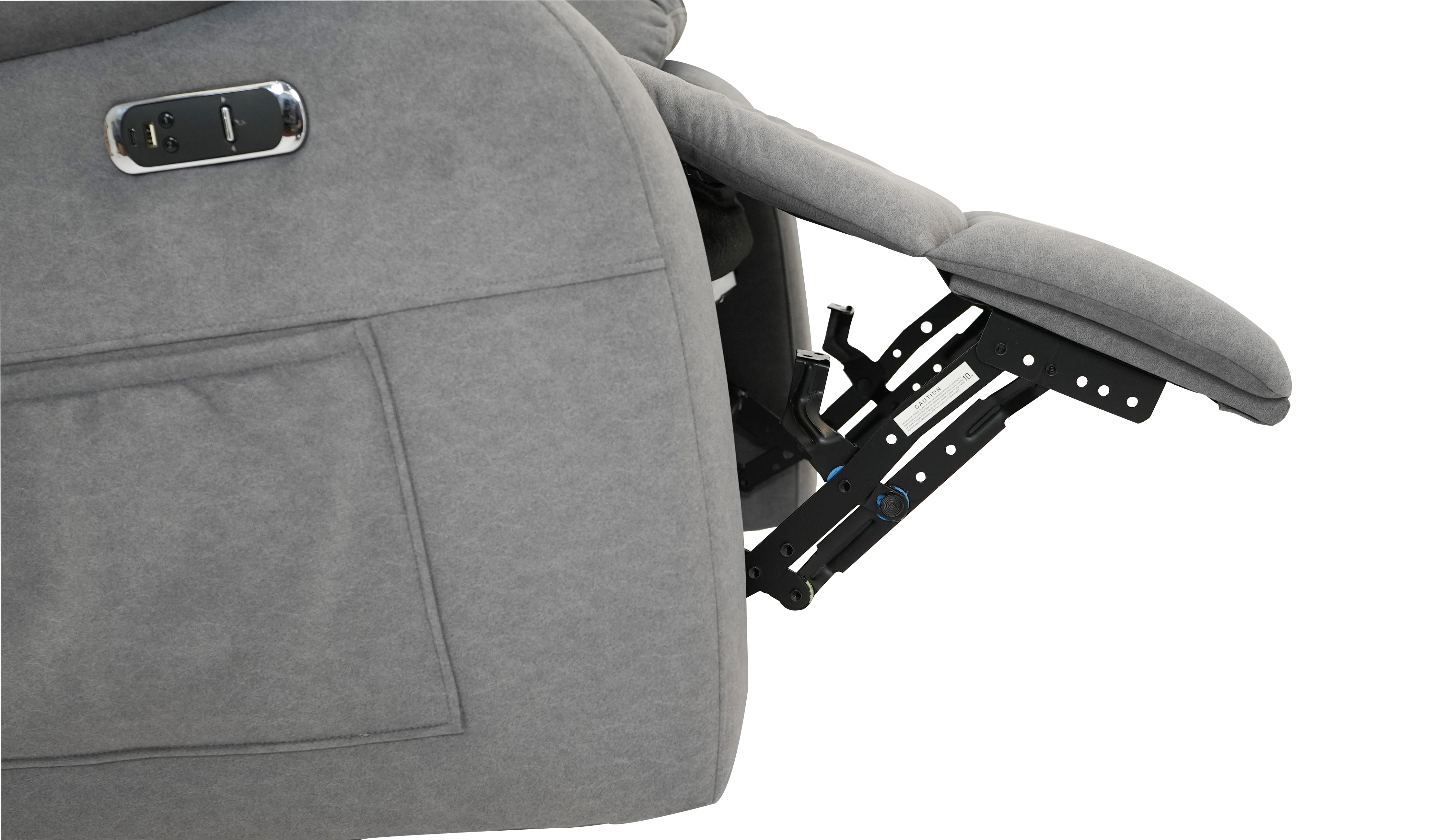 V-mounts Power Recliner With Rocking and Swivel Base PRS-10-068