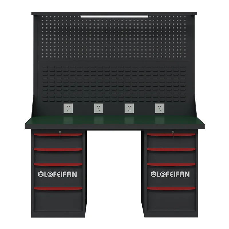 Work Bench Tool Cabinet Pegboard Operation Table Drawers Garage Workbench