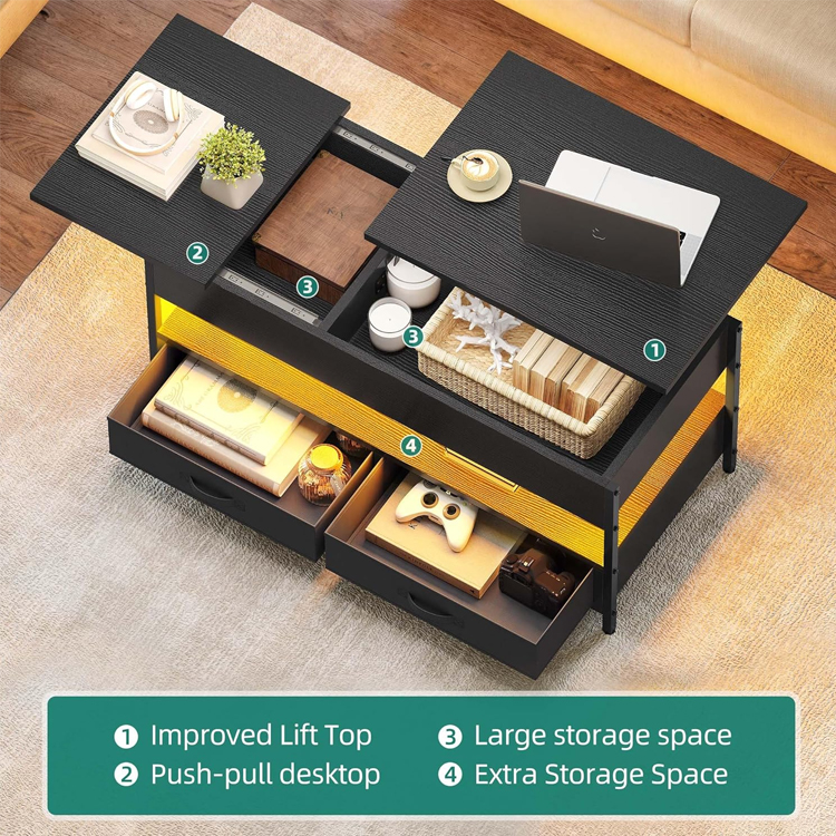 Lift top Led Coffee Table